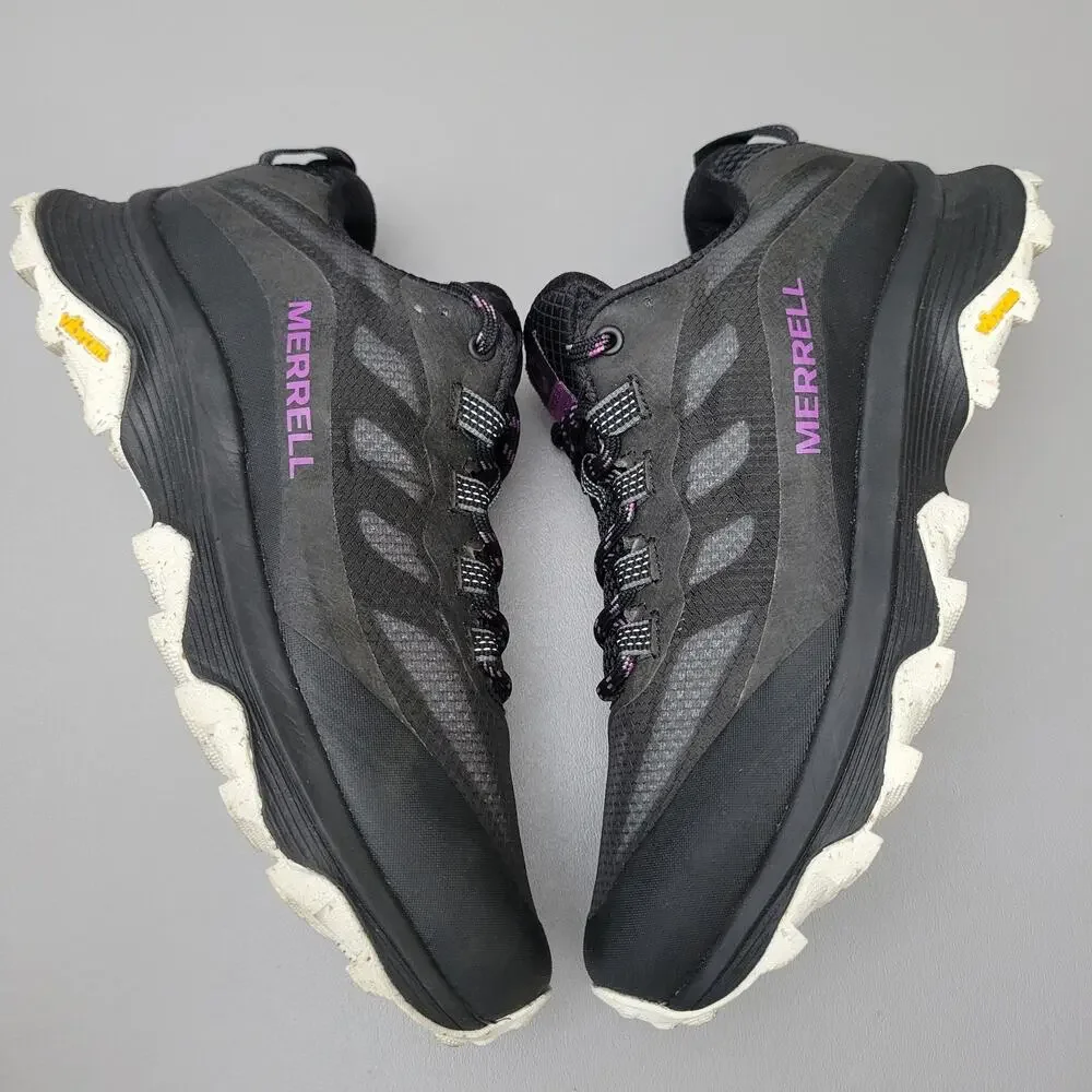Merrell MOAB Speed GTX Womens Size 7 Gore-tex Hiking Shoes Gym Workout Black
